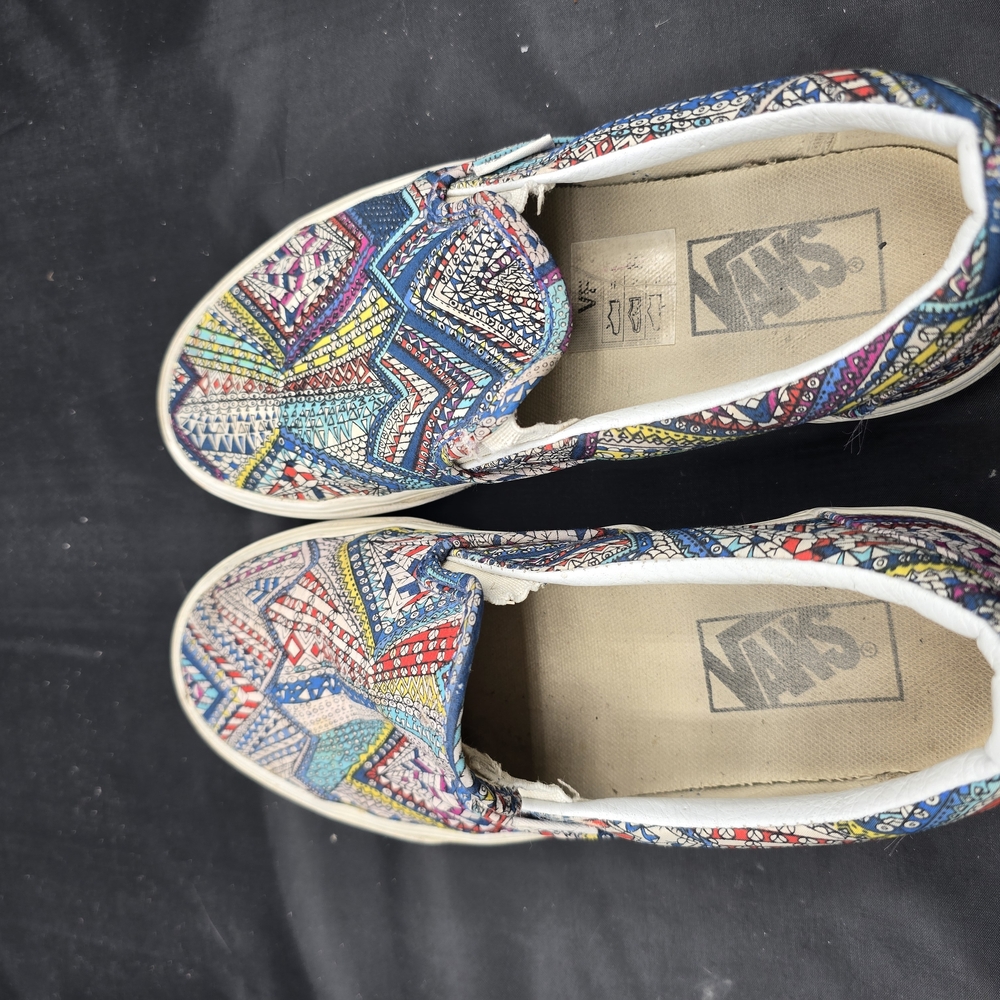 Vans Multicolor Geometric Slip-On Sneakers